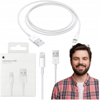 Apple mxly2zm/a Lightning - USB 2.0 1m originální, Lightning na USB 2.0, 1m – Zboží Mobilmania
