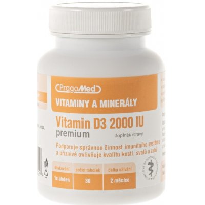 Pragomed Vitamin D3 2 000 IU 30 tobolek – Hledejceny.cz