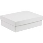 Dárková krabice s víkem 350x250x100/40 mm, bílá – Sleviste.cz