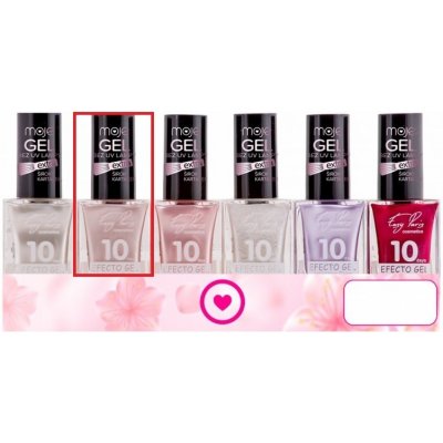 Moje Easy 10Days Efecto Gel gelový lak na nehty 026 Světle růžový 15 ml