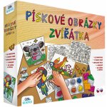 ALBI Pískování Zvířátka kreativní sada pískové obrázky se samolepkami – Zboží Dáma