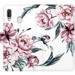 Pouzdro iSaprio flip Pink Flowers Samsung Galaxy A20e