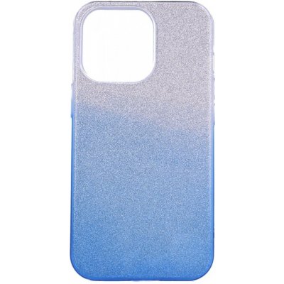Pouzdro TopQ iPhone 13 Pro glitter stříbrno-modrý
