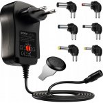 Univerzální nastavitelný napájecí adaptér / nabíječka 3-12V USB, 30W, 6 koncovek – Sleviste.cz
