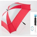 JuCad Telescopic Umbrella Windproof červená/stříbrná – Zboží Dáma