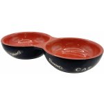Nobby Cat keramická dvojmiska 22 cm 2 x 130 ml – Sleviste.cz