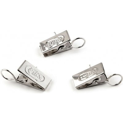 Žabky na záclony kovové - nikl (20 ks) – Zboží Dáma