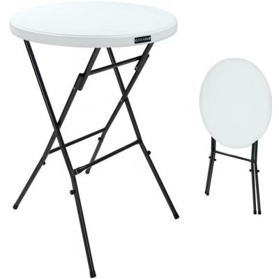 FurniGO Skládací Ø72 cm - bílý – Sleviste.cz