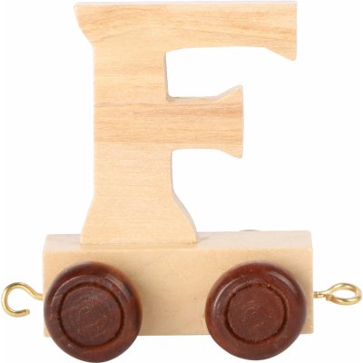 Small Foot Dřevěný vagónek abeceda písmeno F – Zboží Mobilmania