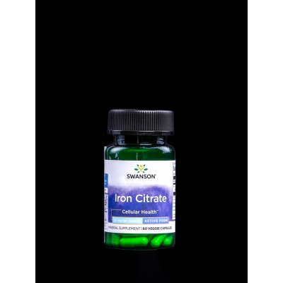 Swanson Iron Citrate Citrát Železitý 25 mg 60 kapslí – Hledejceny.cz