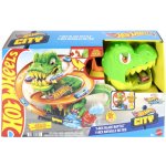 Hot Wheels CITY T-REX ÚTOČÍ NA HASIČSKOU STANICI – Zboží Dáma