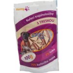 Hanny Food 100% sušené kuřecí trojúhelníčky s treskou 100 g – Sleviste.cz