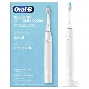 Oral-B Pulsonic Slim Clean 2000 White od 989 Kč - Heureka.cz