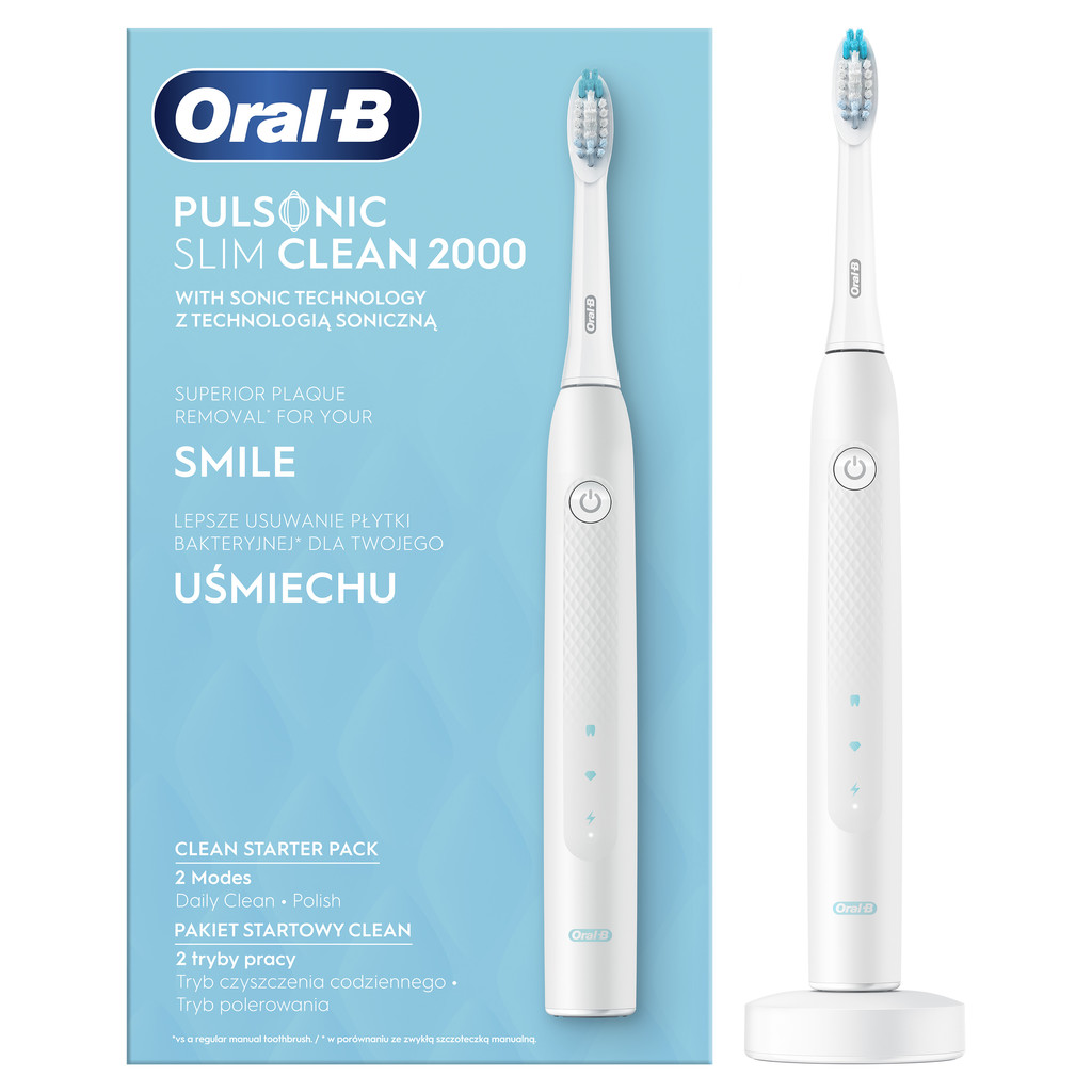 Oral-B Pulsonic Slim Clean 2000 White od 989 Kč - Heureka.cz