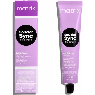 Matrix SoColor Sync Pre-Bonded Acidic Toner Translucent 8V Sheer Violet 90 ml – Zboží Mobilmania