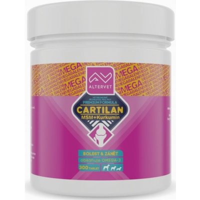 Altervet Cartilan MSM+kurkumin Mega 300 tbl – Zboží Mobilmania