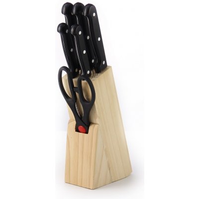 Home Elements sada kuchyňských nožů v dřevěném bloku 7 ks