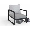 Zahradní židle a křeslo ASIR Zahradní křeslo MTLBHC70002 antracit, šedé