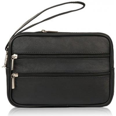 Abruzzo pánská kožená etue kompaktní klasická černá – Hledejceny.cz