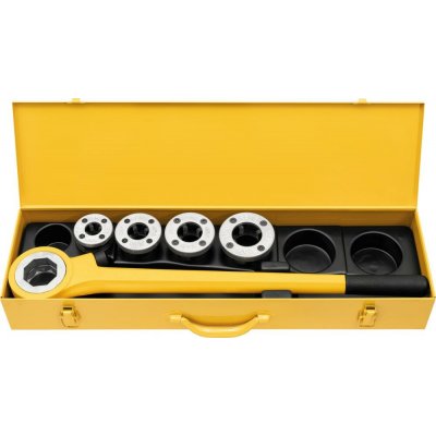 REMS Rems Závitnice ruční EVA SET se závitořeznými hlavami 1/2", 3/4", 1", 5/4", plechový kufr 520015 – Hledejceny.cz