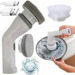 Verk 27031 Elektrický čistící rotační kartáč 2 v 1 bílý – Zboží Dáma