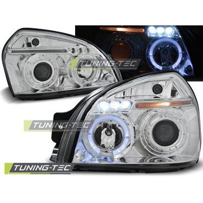 Tuning-Tec Přední čirá světla Hyundai Tuscon I (2004 - 2009) - chromované - Angel Eyes – Hledejceny.cz