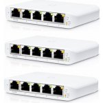 Ubiquiti USW-FLEX-MINI-3 UBNT UniFi Switch USW-Flex-Mini-3, 3-pack [5xGigabit, 1xPoE In] – Zboží Živě