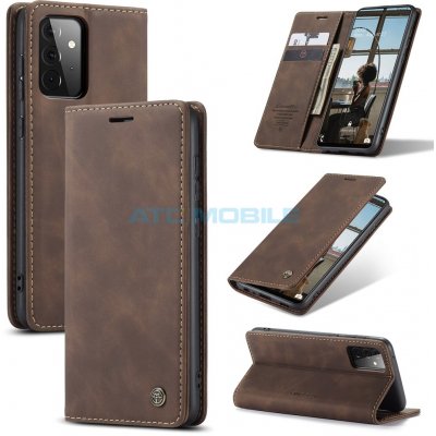 Pouzdro CaseMe Magnetic Book Samsung Galaxy A72 SM-A725, A72 5G SM-A726 hnědé