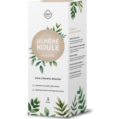 Ecohaus 47 vlněné koule do sušičky 3 ks – Hledejceny.cz