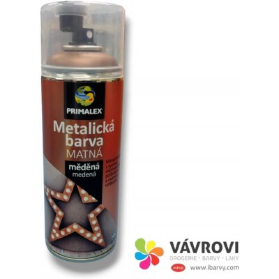 Primalex Sprej - metalická barva 400ml - měděná MAT – Zbozi.Blesk.cz