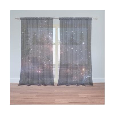 Sablio Záclony Noční obloha: 2ks 150x250cm – Hledejceny.cz