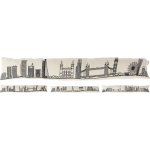 HOMESTYLING Zarážka ke dveřím proti průvanu 85 cm Londýn KO-HZ1200910lond – Zboží Dáma