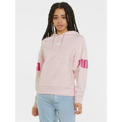 Puma dámská mikina POWER COLORBLOCK hoodie TR 847125 16 CHALK PINK