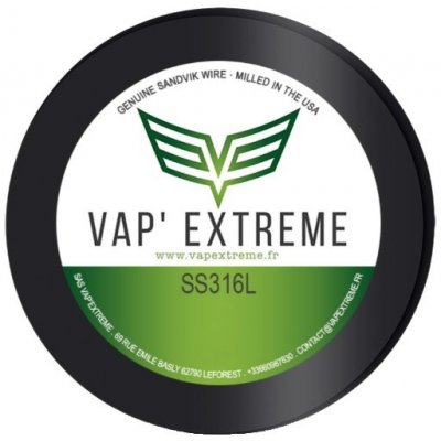 Vap Extreme SS316L Nerezový odporový drát 9m 28GA 0,3mm – Sleviste.cz