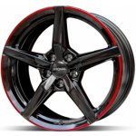 Ronal r69 7,5x17 5x112 ET46 jetblack red rim – Sleviste.cz