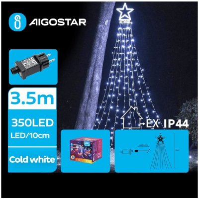 B.V. Aigostar LED Venkovní vánoční dekorace LED 6W 230V 3,5m IP44 studená bílá AI1228 – Hledejceny.cz