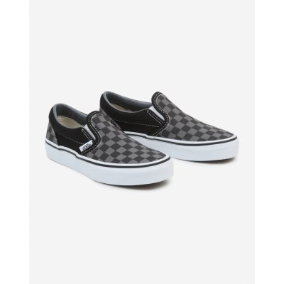 Vans UY Classic Slip-On (Checkerboard) Blk/Pewter – Zboží Mobilmania