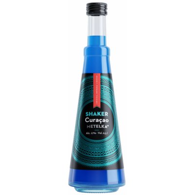 SHAKER Blue Curacao Metelka 17% 0,5 l (holá láhev) – Sleviste.cz