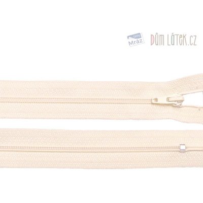 Zip spirálový 3mm nedělitelný 18cm krémová – Zboží Mobilmania