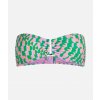 Karl Lagerfeld Abstract AOP U-RING Bandeau fialová