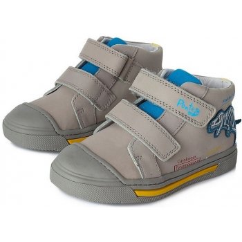 Ponte dětské kožené boty DA03-1-585AL šedá