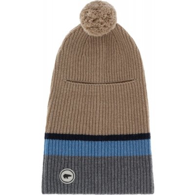 Eisbär Sael Pompon MÜ čepice grau-steel blue-nacht-beige – Hledejceny.cz
