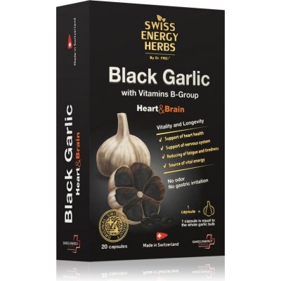 Swiss Energy Herbs Černý česnek 20 kapslí