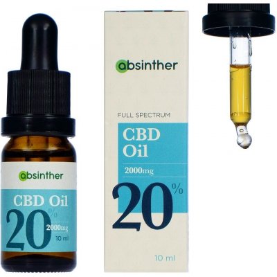 Absinther Full Spectrum konopný CBD olej 20% 10 ml – Zboží Mobilmania