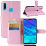 Litchi peněženkové pouzdro na mobil Huawei P30 Lite - růžové – Zboží Živě