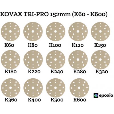 Sada brusných kotoučů Kovax Tri-Pro152 mm – Zboží Mobilmania