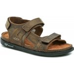 Medi Line 47-24 hnědé pánské nadměrné sandály – Zboží Mobilmania