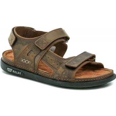 Medi Line 47-24 hnědé pánské nadměrné sandály – Zboží Mobilmania