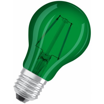 Osram LED světelný zdroj, 4 W, 45 lm, zelená, E27 LED STAR CL A GREEN 15 NON-DIM 4W – Zbozi.Blesk.cz