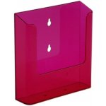 MH Technic s.r.o. Barevný nástěnný zásobník na letáky A5 tónovaná červená – Zboží Živě